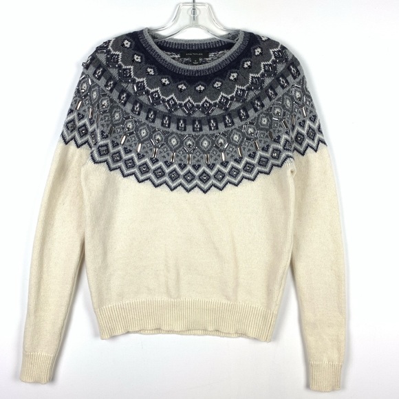 Ann Taylor Sweaters - Ann Taylor fair isle crew neck sweater